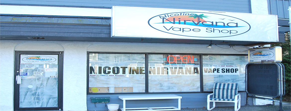 Nicotine Nirvana Vape Shop open at 10 am - 1130pm Mon - Sat & 1pm - 1130pm Sunday